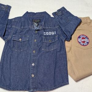 COOGI Kids' Denim Button-Up Jacket - Blue